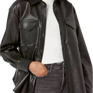 BB Dakota Steve Madden Faux Leather Shaket